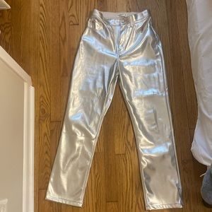 Abercrombie and fitch metallic pants